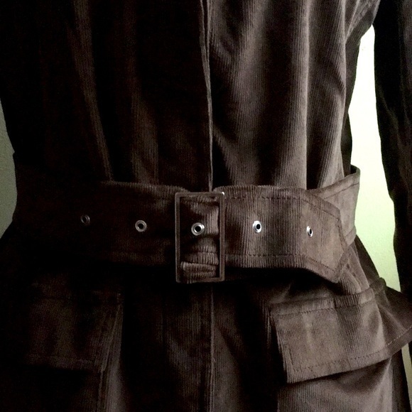 Piazza Sempione brown corduroy jacket with belt - Picture 3 of 11